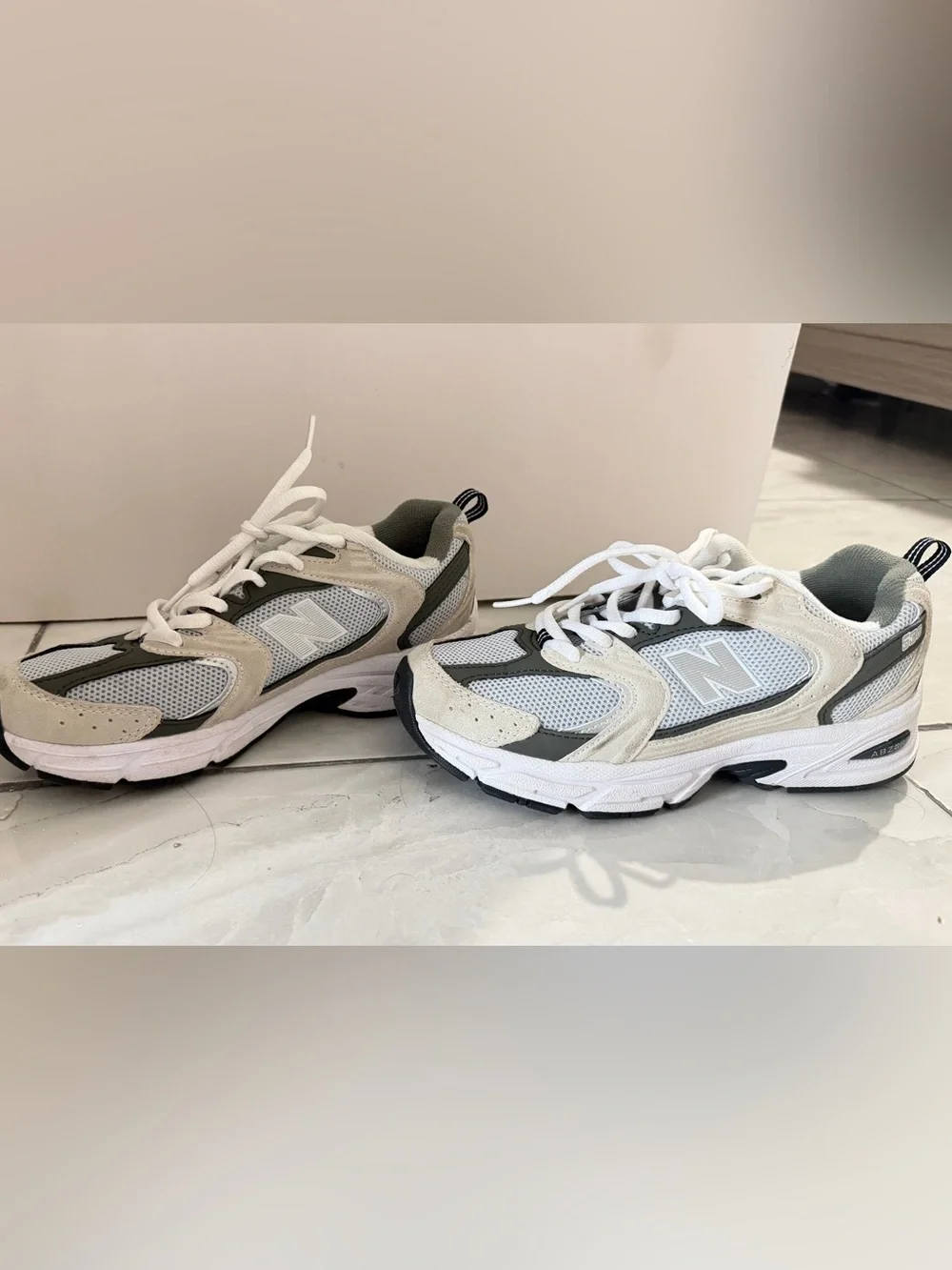 New Balance 530 White and Gray Women's Sneakers